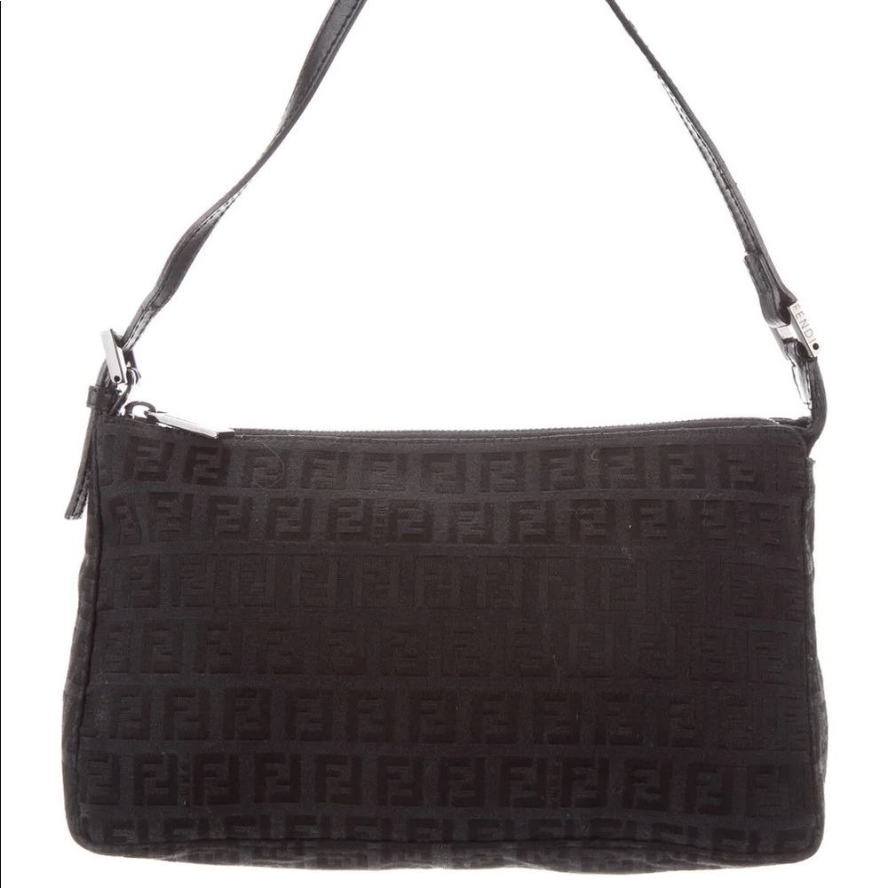 Authentic Fendi Zucchino Pochette with dust bag